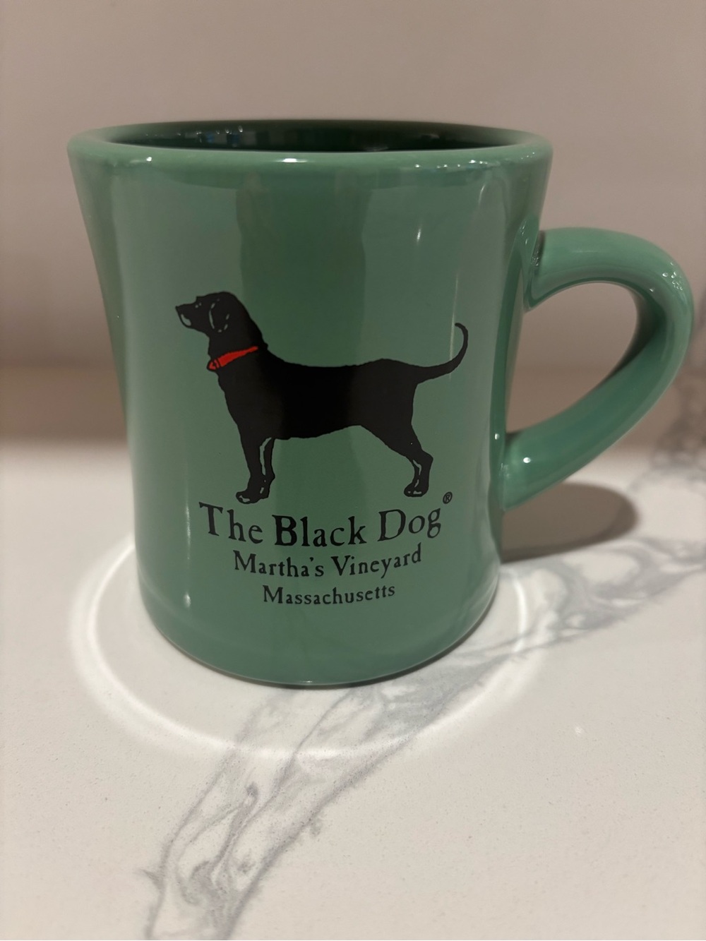 The Black Dog Ceramic Mug - Green